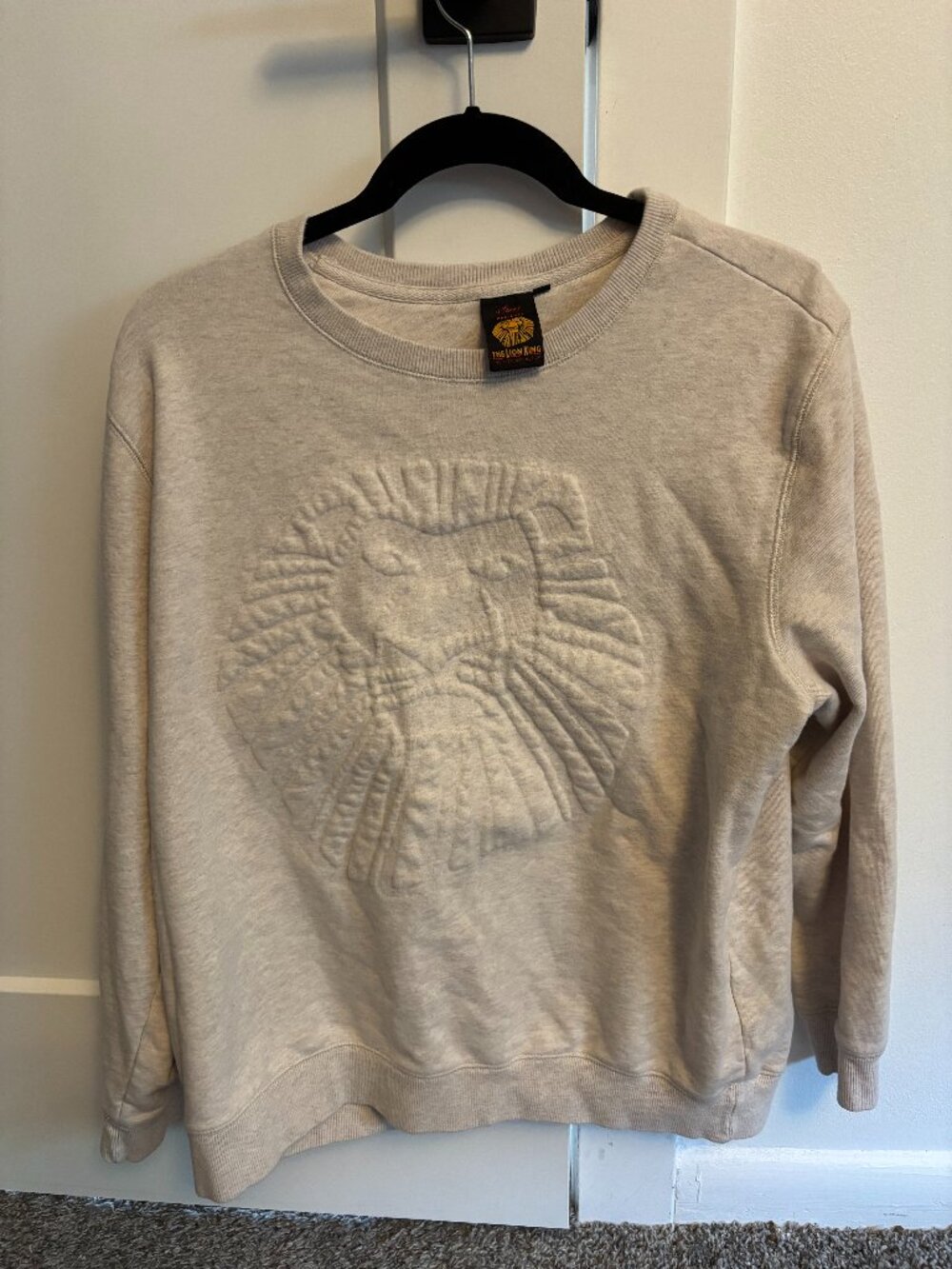 Disney The Lion King Broadway Crewneck Sweatshirt Women's L Cozy oversized